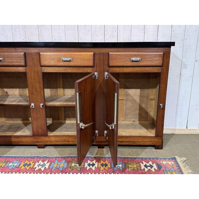 Mahogany Bistro Cabinet with Formica Top, 1950s For Sale - Image 10 of 18