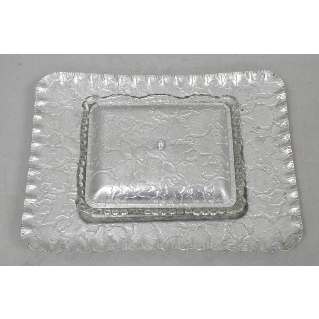 Vintage Art Deco Nouveau Hammered Aluminum Vegetable Relish Serving Platter Tray For Sale - Image 17 of 17