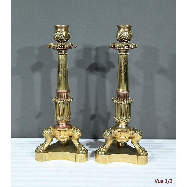 Bronze Candlesticks, Set of 2 For Sale - Image 12 of 17