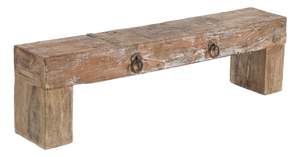Indian Beam Rustic Teakwood Bench