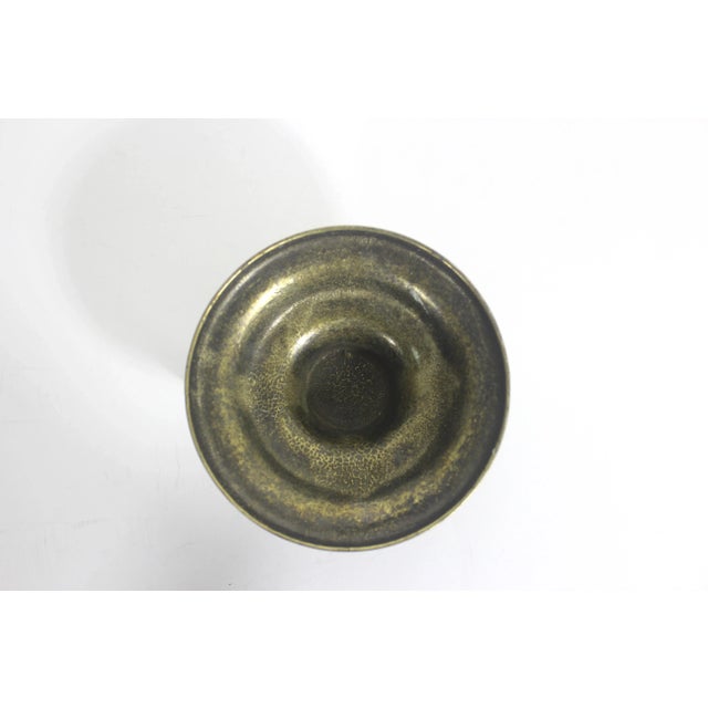 Vintage Bronze Chamberstick Candle Holder For Sale - Image 9 of 9