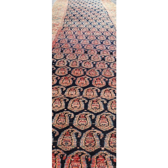 Antique Persian Malayer Long Runner With Paisley Design 3'0" X18'9" For Sale - Image 9 of 14