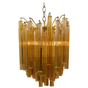 Venini Two-Tone Chandelier