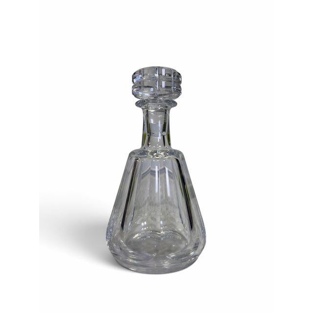 Mid-Century Modern Mid 20th Century Mid-Century Modern Baccarat Talleyrand Cut Crystal Liquor Decanter With Stopper - Signed For Sale - Image 3 of 6
