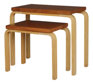 Model 88 Nesting Tables attributed to Alvar Aalto for Artek, 1960s, Set of 2