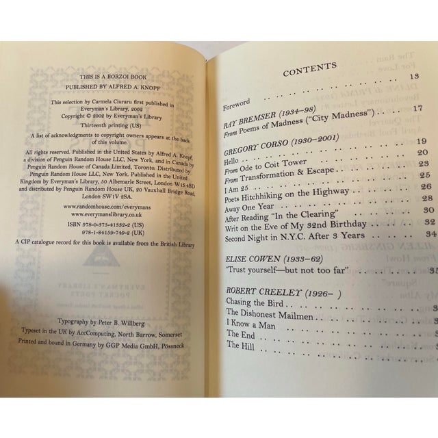 Everyman’s Library Pocket Poets Books - Set of 6 | Chairish