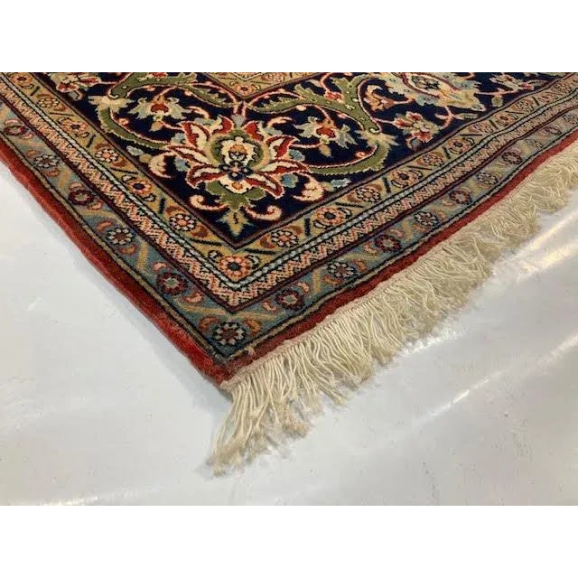 1950s Persian Pictorial Kashan Rug, 4'7" X 7'6" For Sale - Image 9 of 10