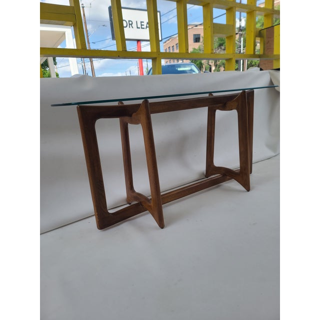 Wood Adrian Pearsall Sculptural Walnut Console Table For Sale - Image 7 of 14