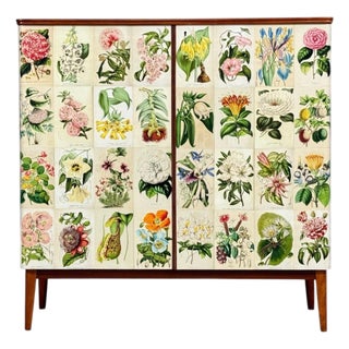 Swedish Modern, La Belgique Horticole Cabinet, Mahogany, Sweden, 1950s For Sale