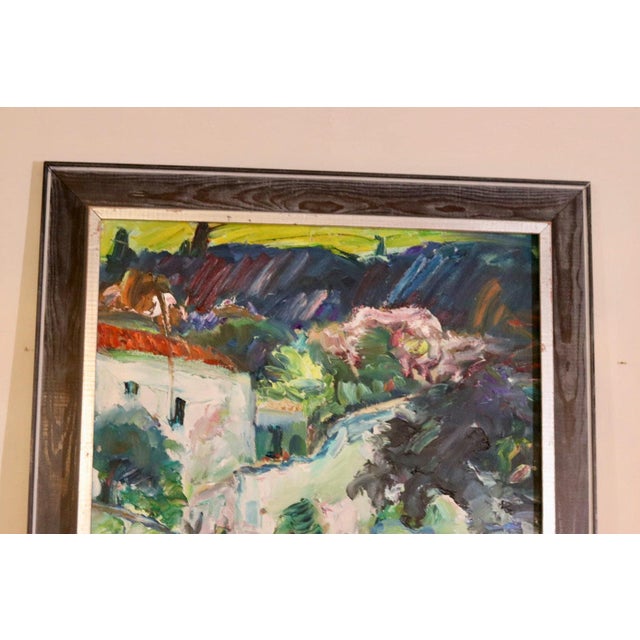 Eric Lo Ohlqvist, Southern Village, 1960s, Oil on Canvas, Framed For Sale - Image 9 of 11