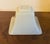 White Antique 19th Century Chinese White Peking Glass Square Libation Cup For Sale - Image 8 of 12