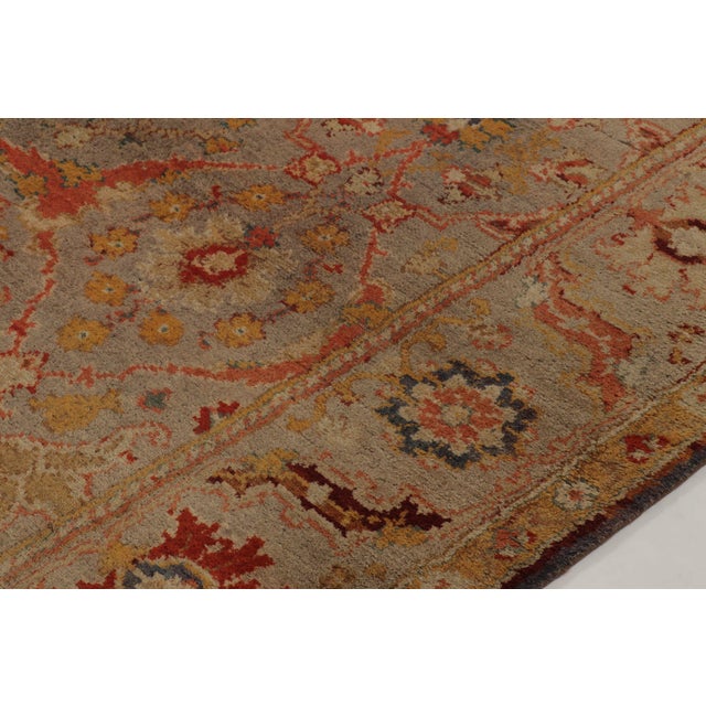 Rug & Kilim Antique European Axminster Rug With Colorful Intricate Floral Vines - Rug & Kilim For Sale - Image 4 of 10