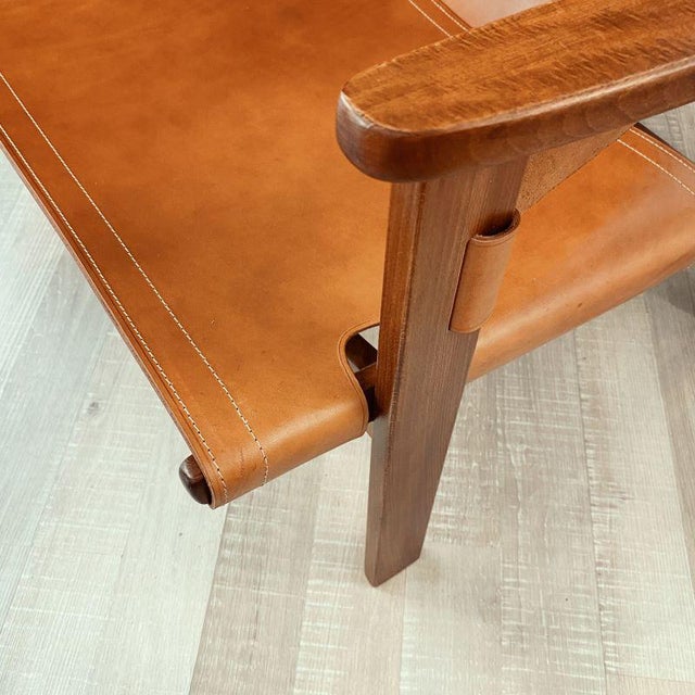 Set of Trienna Safari Armchairs attributed to Acking from Nordiska Kompaniet, 1957 For Sale - Image 6 of 8