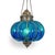 Vintage nickel and turquoise sprayed glass pumpkin lantern. Traditional Rajasthan style colorful hanging lantern. Great...
