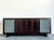 Wood Vintage Frosted Glass Door Ebony Sideboard For Sale - Image 7 of 15