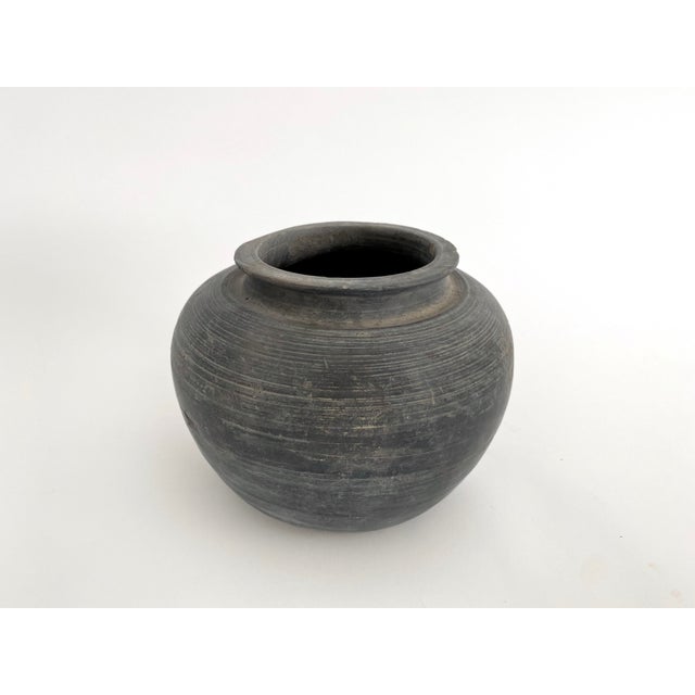 Antique Matte Black Pottery Jug Chairish