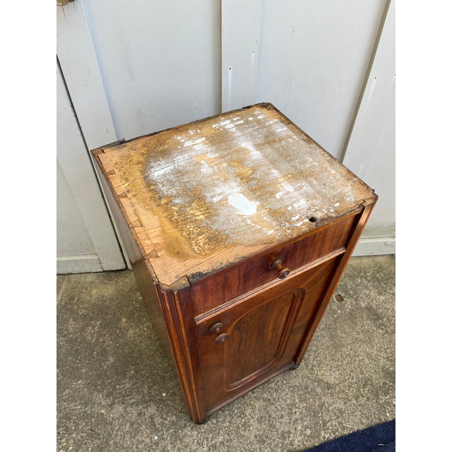 19th Century Continental Empire Bedside Cabinet Nightstand For Sale - Image 9 of 9