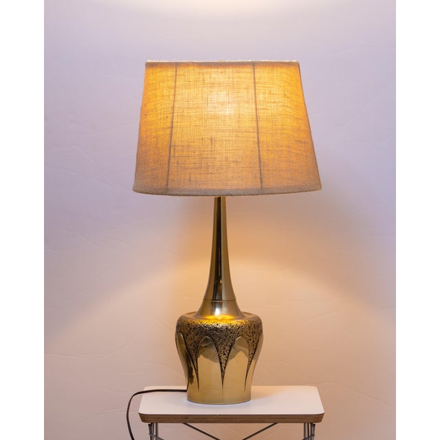 Mid-Century Modern 1960s Mid-Century Modern Laurel H-837 Brass "Brady Bunch" Table Lamp For Sale - Image 3 of 6