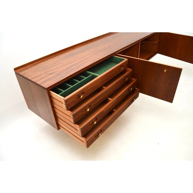 Vintage Walnut Hamilton Sideboard attributed to Robert Heritage for Archie Shine, 1950s For Sale - Image 11 of 12