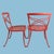 Mid-Century Modern Late 20th Century Pair of Pink Brown Jordan Style Side Chair For Sale - Image 3 of 5