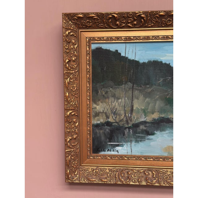 Tedde Rhodin, Autumn Landscape from Småland, 1979, Oil on Canvas, Framed For Sale - Image 13 of 18