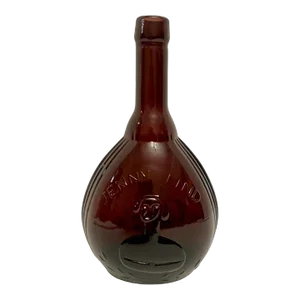 Vintage Jenny Lind Amethyst Bottle Empire Glass Works Purple Glass
