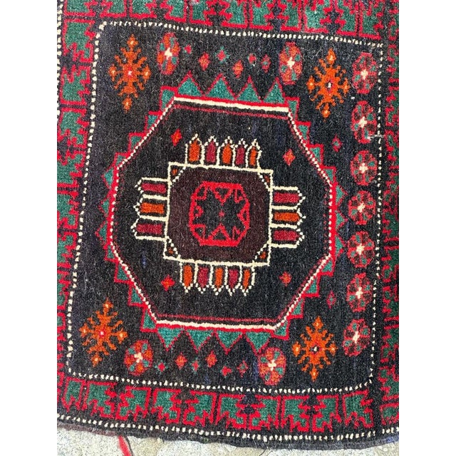 Textile Mid-Century Turkmen Chuval Rug, 1940s For Sale - Image 7 of 13