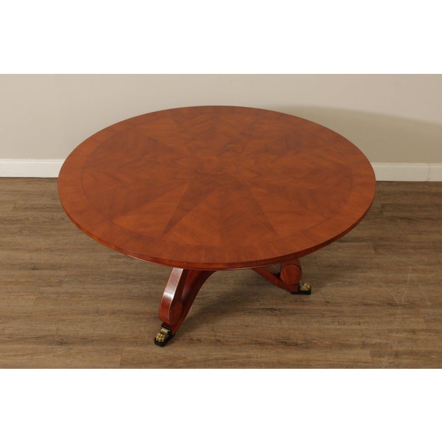 John Widdicomb Round Mahogany Dining Table Designed By Chad Womack For Sale - Image 16 of 18
