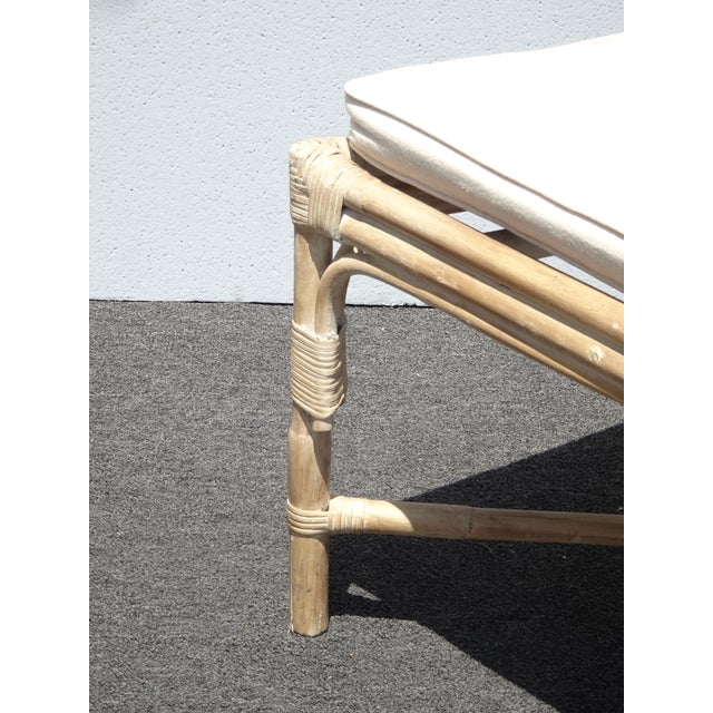 Pair of Vintage Chippendale Bamboo Rattan Side Chairs For Sale - Image 14 of 17