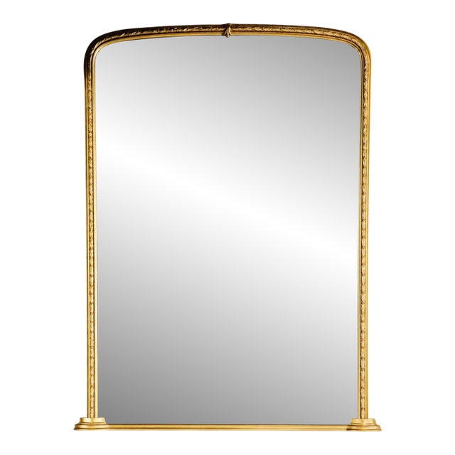 Regency Style, Monumental Archtop Mirror, Giltwood, Mirror, France, 19th C. For Sale