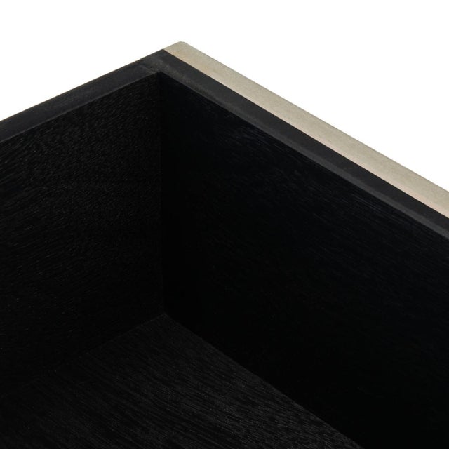 Wood Estella 1 Drawer Accent Table in Black For Sale - Image 7 of 11