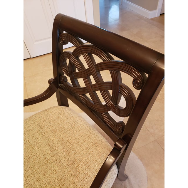 Brown Pair of Tommy Bahama Royal Kahala Molokai Arm Chairs by Lexington Furniture For Sale - Image 8 of 16