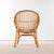 1960s French Rattan Dish Armchair, 1960s For Sale - Image 5 of 9