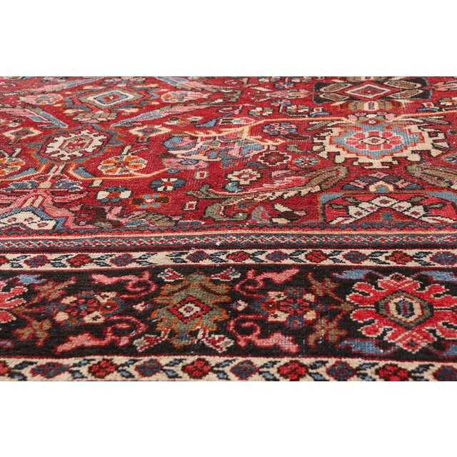 Early 20th Century Antique Persian Mahal Rug, 11'01 X 13'07 For Sale - Image 5 of 10