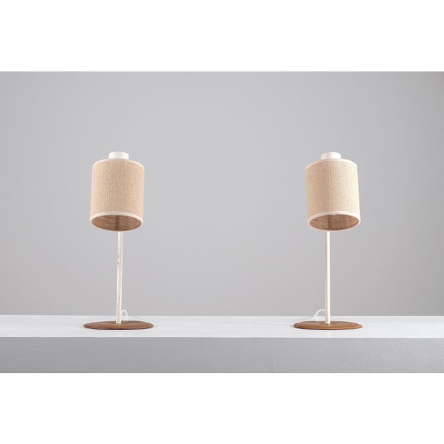 Gold Swedish Table Lamps by Ateljé Lyktan, 1960s, Set of 2 For Sale - Image 8 of 11