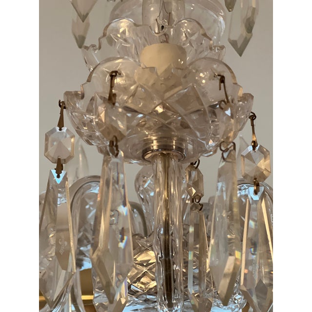 Early 20th Century Waterford 5 Arm Chandelier For Sale - Image 10 of 10