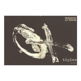 1974 Antoni Tapies 'DLM Cover No. 210' Expressionism White,Black & White Lithograph For Sale