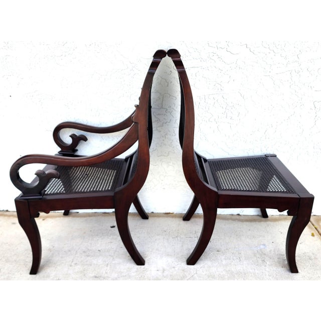 Stanley British Colonial Dining Chairs American Craftsman Collection Set of 6 For Sale - Image 14 of 18