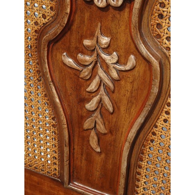 Vintage Drexel Heritage French Provincial Louis XV Cane King Headboard For Sale - Image 12 of 17