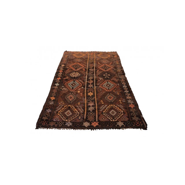 Mid-Century Modern Vintage Unique Kars Kilim Rug - 5`1″ X 10`6″ For Sale - Image 3 of 6