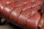 Vintage Wingback Tufted Leather Chesterfield Armchair in Burnt Red For Sale - Image 10 of 16