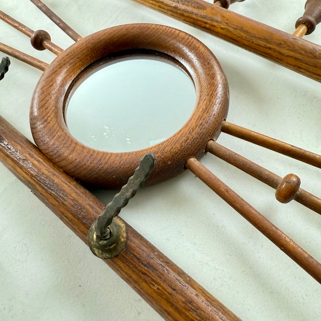 Belle Epoque Bentwood Mirror Wall Rack For Sale - Image 9 of 12