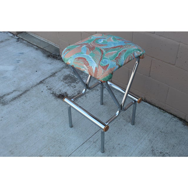 Gorgeous Milo Baughman style bar kitchen stool