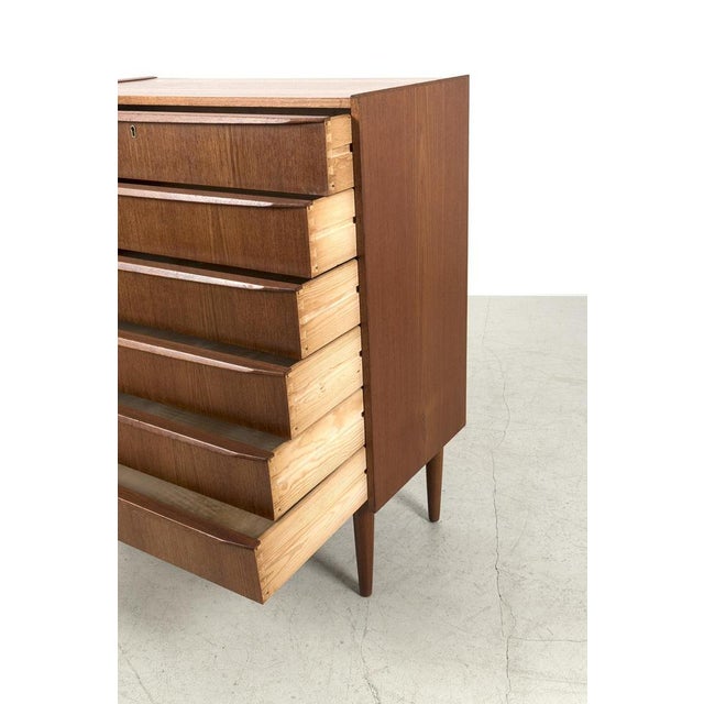Wood Danish Teak Chest of Drawers For Sale - Image 7 of 11