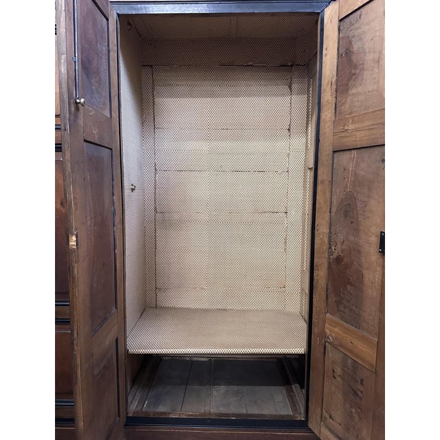 4-Door Wardrobe in Walnut, 1700s For Sale - Image 3 of 14