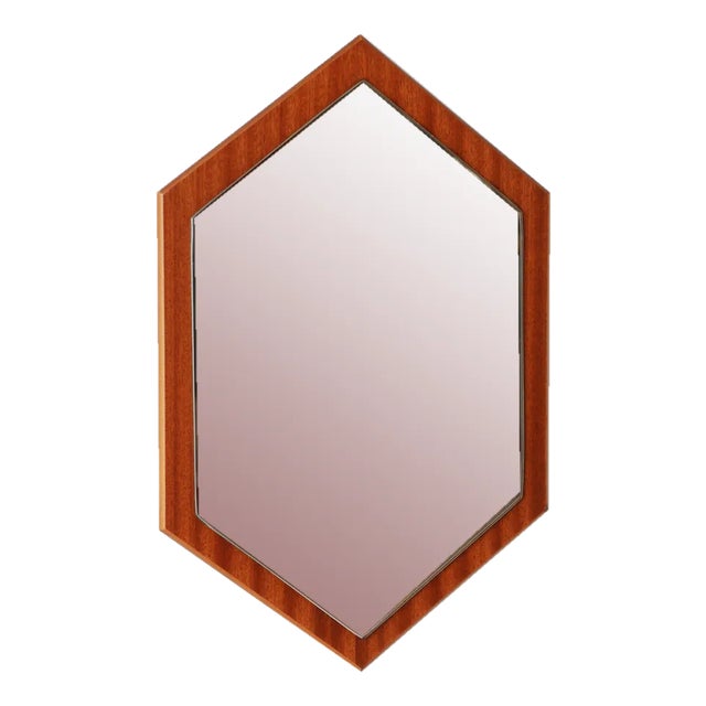 Scandinavian Teak Mirror, 1960s For Sale