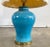 Mid-Century Modern Vintage Vibrant Blue Ginger Jar Table Lamp Paul Hanson Style For Sale - Image 3 of 8