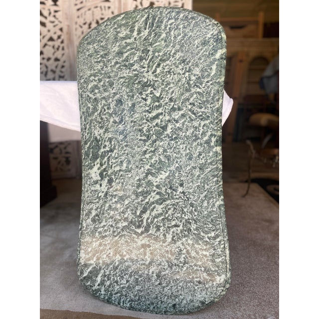 1950s Vintage Green Marble Top Italian Style Coffee Table For Sale - Image 11 of 12