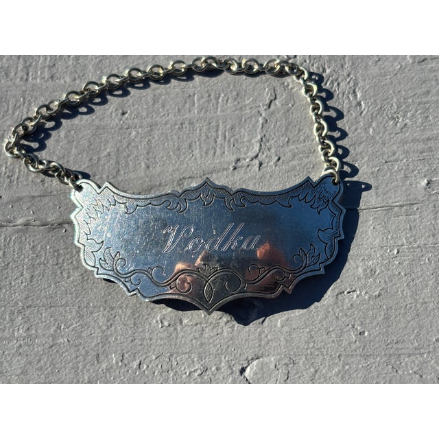 Mid 20th Century Mid 20th Century Historic Newport - Set of Four Spirit Decanter Labels For Sale - Image 5 of 7