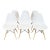Set of Six Herman Miller Eames Molded Plastic Side Chairs For Sale